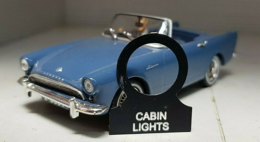 Sunbeam Alpine Tiger Daimler Dart Éclairage de cabine Onglet de commutation Tableau de bord Intérieur de courtoisie