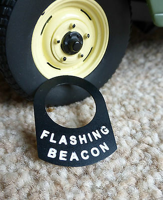 Land Rover Series 1 2 2a 2b 3 Metal Switch Tag "Flashing Beacon"