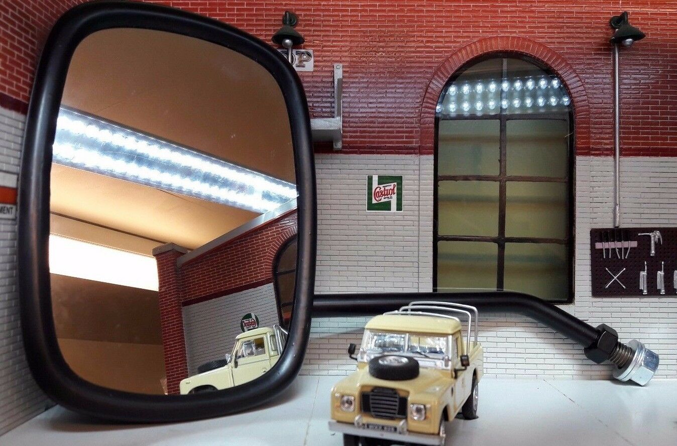 Land Rover Series 2 2a 3 Door Wing Large Convex Mirrors 606187 x2