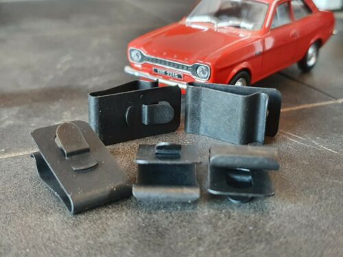Ford Escort Mk1 Mk2 Anglia 105E Cortina Brake Fuel Pipe Line Clips Chassis x5