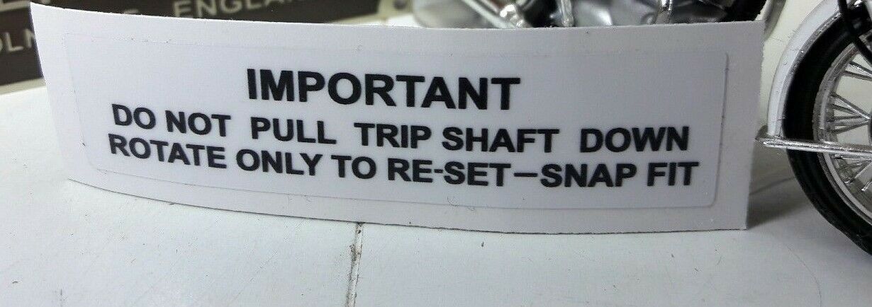 BSA Triumph Smiths Chronometric Speedometer Larger Trip Reset Sticker RSM Gauge