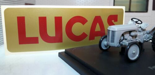 FERGUSON MF Petrol TE20 MF35 35 Tractor Lucas Gold Period Battery Decal Sticker