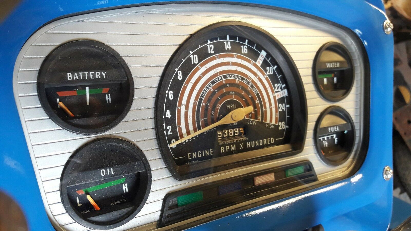 Glass Panel for Dash Instrument Gauge Leyland Marshall Tractor JCB Tractormeter