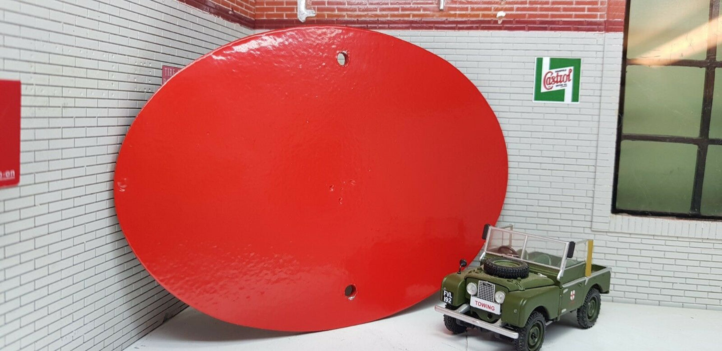 GB AA Commercial Fleet Red Classic Vintage Car Aluminium Touring Badge