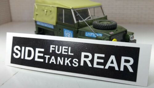Land Rover Series 2a 3 Defender FFR Fuel Tank Switch Side Rear Military Decal