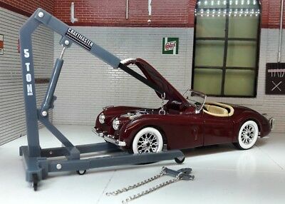 Model Toy Engine Hoist Lift Spreader Toy G Scale Model Repair Garage Diorama 1:18/1:24 Red