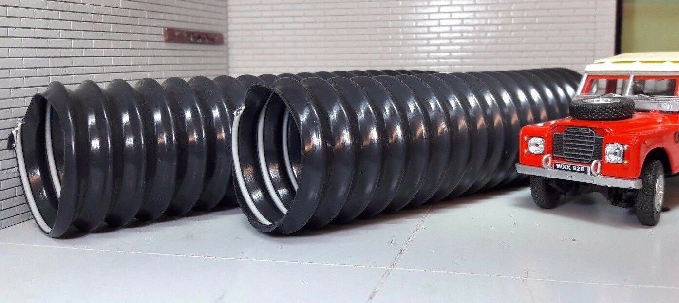 Land Rover Series 3 Heater Demist Ducting Vent Connector Hoses Black OEM 347745