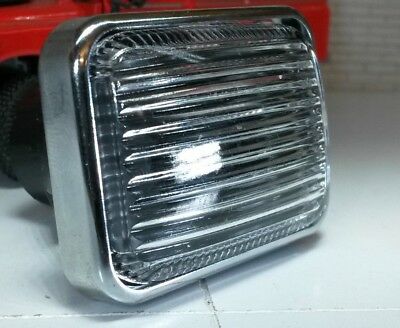 Austin Rover Classic Mini Chrome Ensemble de garniture de lumière de répétiteur d'indicateur avant et d'aile