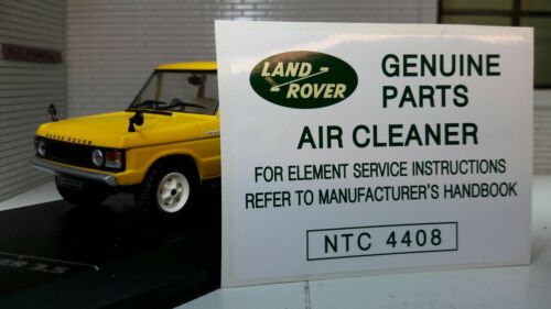 Land Rover Range Classic Defender 90 110 Air Cleaner Decal Label Parts NTC4408