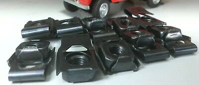 Land Rover Series 3 UNF Bulkhead Door Hinge Metal Captive Spire Nut Clips x8