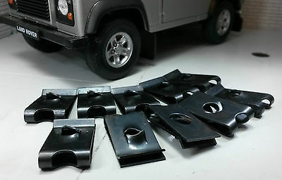 Land Rover Range Rover Classic Defender Discovery AK612011L Écrou à flèche en métal Clip en U x10