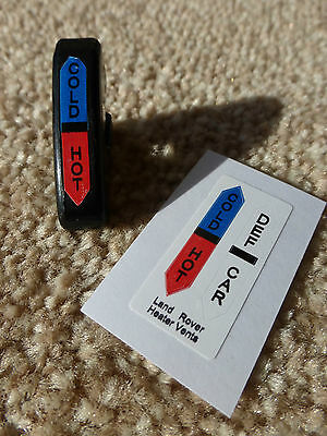 Heater Control Knob Labels Decals Instructions 395204 395205 Land Rover Series 3