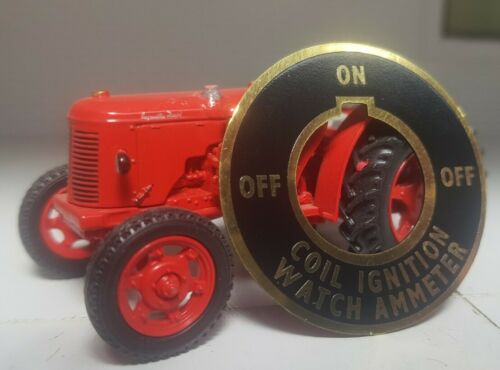David Brown Cropmaster Ignition Switch Plate Tractor Coil Start Brass 19972 Dash