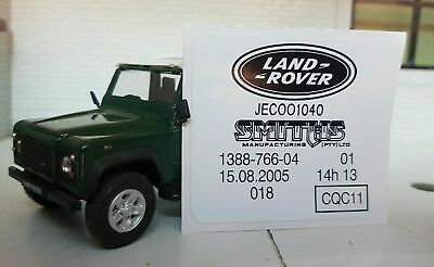 Smiths Heater Housing Decal Label Land Rover Defender 90 110 TDi TD5 V8
