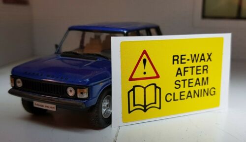 Range Rover Classic Discovery Defender Front Panel Re-Wax Decal Label Badge