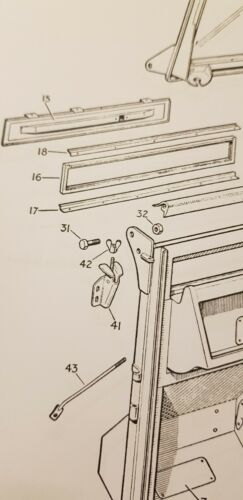 Land Rover Series 1 86 88 107 2 Windscreen Clamp Fastener Wing Nuts x2 303729