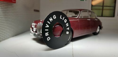 Jaguar Mk 1 Classic Car Metal Switch Tab Collar Badge Decal Label Driving Lights