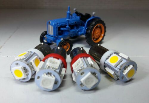 Fordson Super Dexta Tractor Dash Instrument LED Bulb Set 12v Bright Warm White