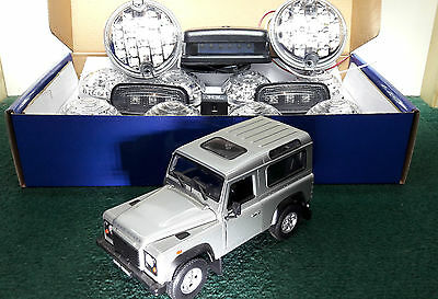 Land Rover Defender TD5 TDCi Full Front Rear Fog & Reverse LED Lights Set