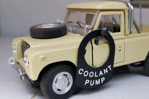 Land Rover Series 1 2 2a 2b 3 101 Metal Tag "Coolant Pump".
