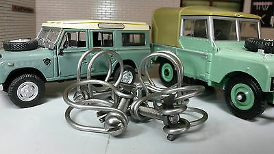 Land Rover Series 1 86 88 107 Radiator Hose 50315 OEM Clips Clamps Set x4