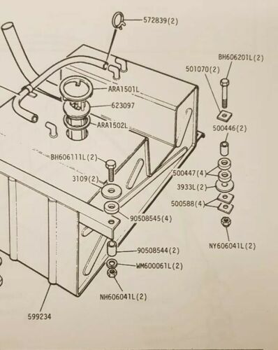 Land Rover Series 2 2a 3 109 LWB Fuel Tank Stainless Steel Mounting Nut Bolts