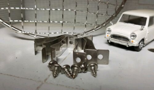 Stainless Headlight Stoneguard Fixing Clip Set 5.75" 7" Types Land Rover