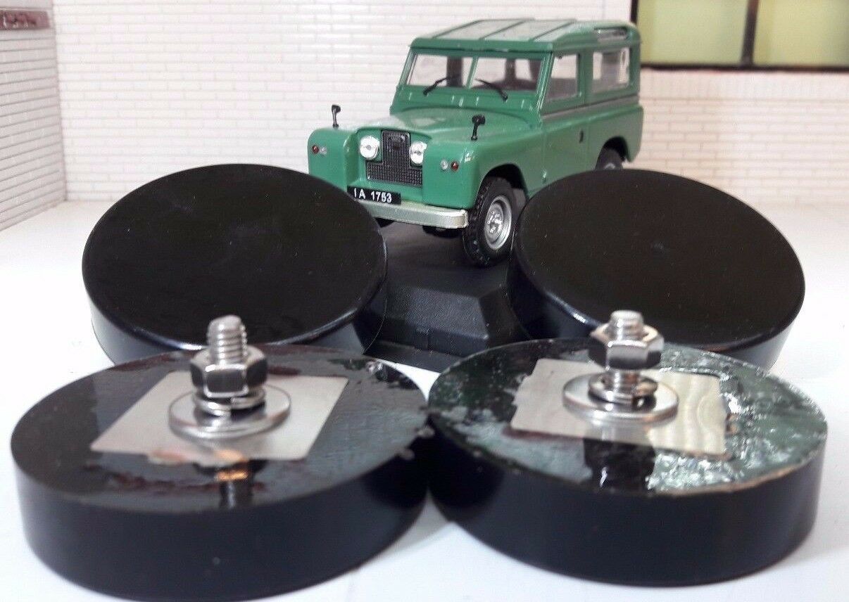 Land Rover Series 2 2a 3 Bonnet Hood Spare Wheel Buffers & Stainless Nuts MRC5627 Set