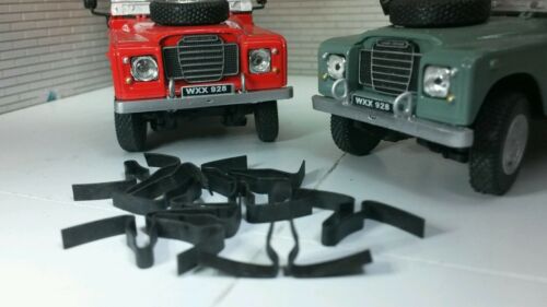 Bonnet rest strip spring clips for Land Rover Series 2, 2A, and 3 radiator panel.
