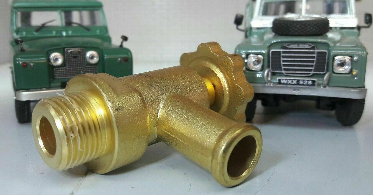 Land Rover Series 1 2 2a 3 Smiths Brass 2.25 2.6 Engine Heater Control Tap 88G588