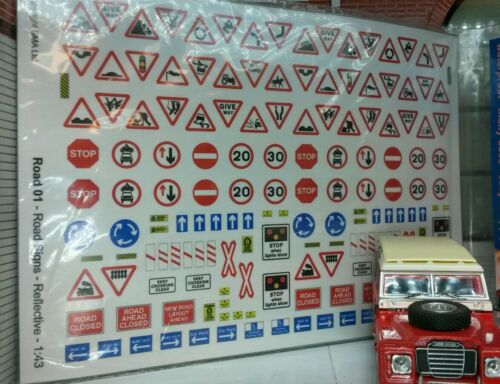 O 0 Gauge 1:43 Scale Contemporary Modern Road Signs Furniture Accessories