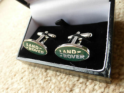 Land Rover Logo Enamelled Cufflinks