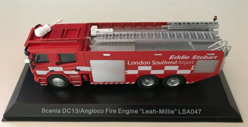 Modèle de moteur de pompiers Scania DC13 Angloco Airport Stobart Crash Rescue 1:76