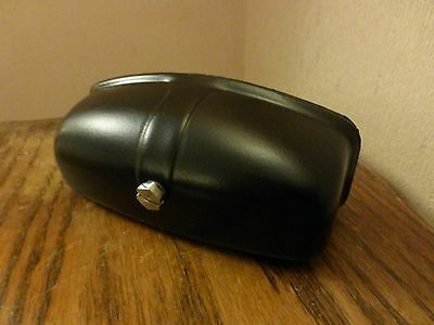 Lucas Repro Tractor Éclairage de plaque d'immatriculation en verre et laiton noir