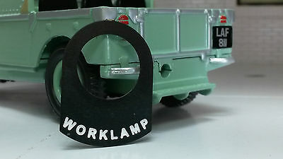 Land Rover Series 1 2 2a 2b Metal Switch Tag "Worklamp".