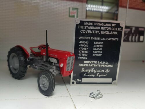 Massey Ferguson FE35 35 FE-35 Tractor Commission Plate 11 Patent Numbers 1958-60