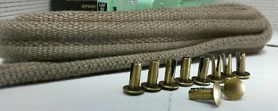 Land Rover Series 1, 80 86 88 107 109 Front Bonnet Hood 36" Rest Strip 300824 & Choice of Clips 68087