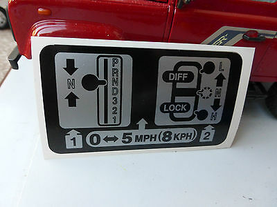 Warning Decal Automatic Transmission BTR9547