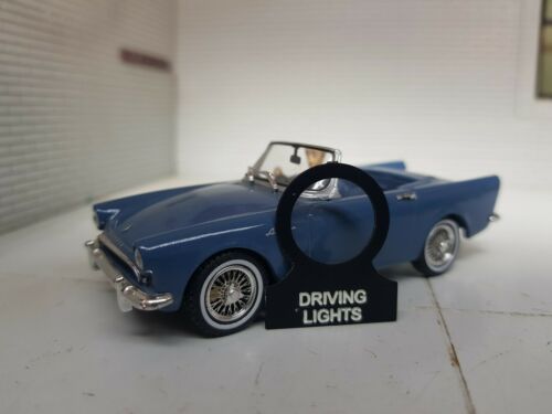 Sunbeam Alpine Tiger Daimler Dart Panneau de tableau de bord Feux de conduite Étiquette de commutateur