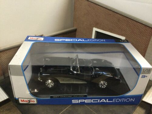 Chevrolet Corvette 1957 Noir Maisto 1:18