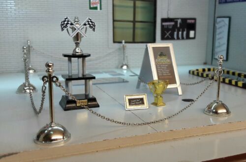 1:24 Scale Trophy Display Show Model Scene Diorama Accessories Set