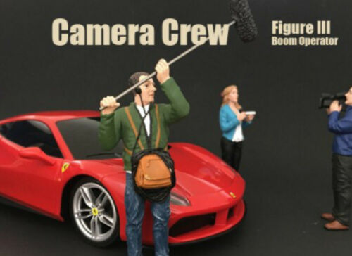 Figure Model Man Diorama Camera Crew Film Boom Operator 1:24 Scale