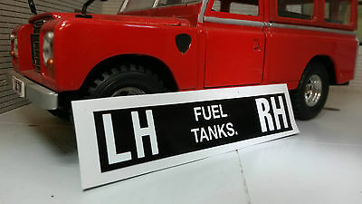 Land Rover Series 2a 3 Defender FFR Fuel Tank Switch Over Military Decal 559625