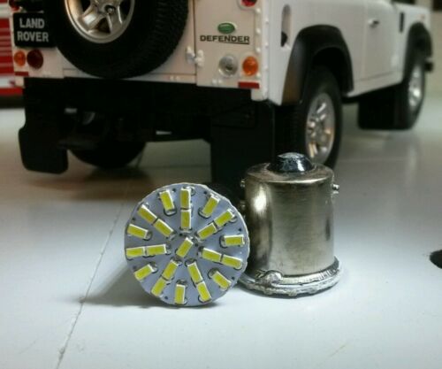 2 x P21W 382 1156 BA15s 5050 22 SMD White LED Car Bulbs Ultra Bright Flat