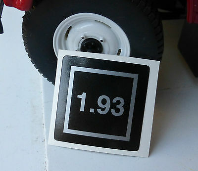 Land Rover Discovery Defender TD5 EGR BAC001110 Engine Emission Label Decal 1.93