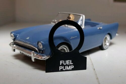 Sunbeam Alpine Tiger Daimler Dart Tableau de bord Pompe à carburant Interrupteur de course Étiquette à onglets