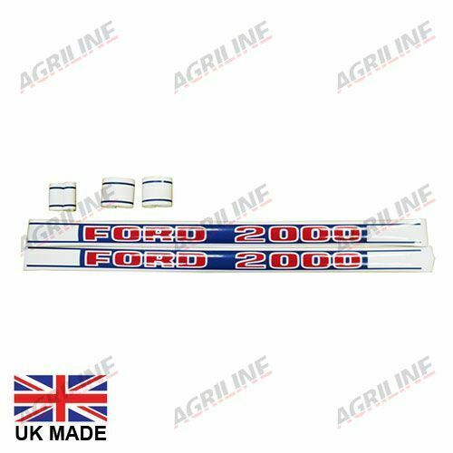 Ford 2000 Later Powerforce Power Force Tractor Hood Bonnet Decal Sticker Set