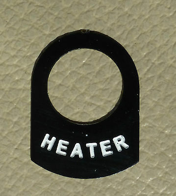 Land Rover Series 1 2 2a 2b 3 Metal Switch Tag "Heater" 560406