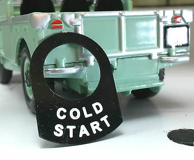 Land Rover Series 1 2 2a 2b Metal Switch Tab Label Badge Cold Start 560411 Choke