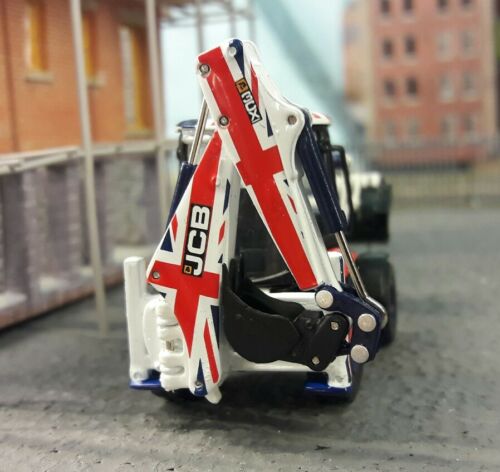 JCB 3CX Excavator Union Jack 1:76 OO/00 Oxford Hornby Bachmann Scenecraft Model